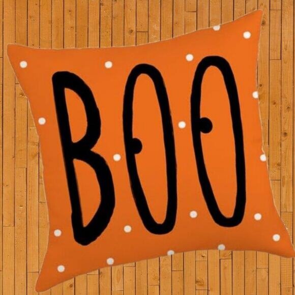 Halloween Pillow Covers 4pc Set Decorative Throw Cases Holiday Decorations 18" - Picture 2 of 5